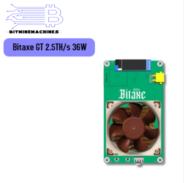 Bitaxe Gamma Turbo 2 5TH/s 36W Bitcoin Solo Miner