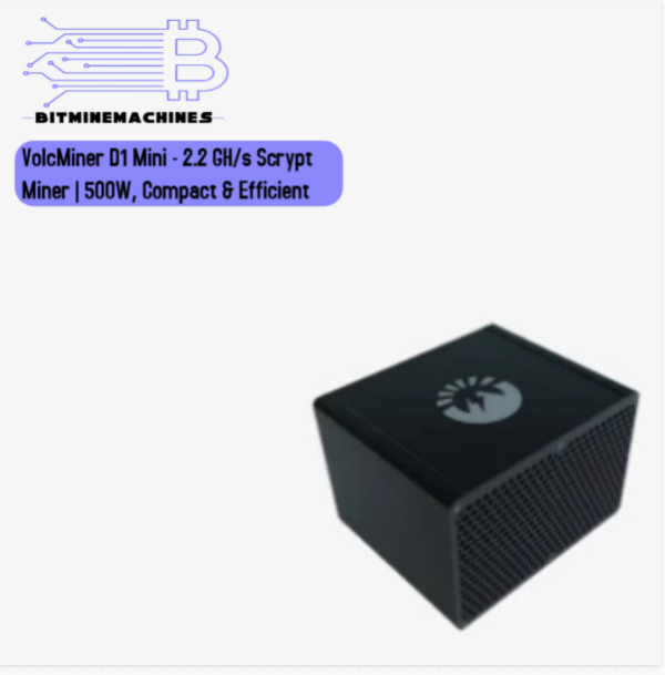 VolcMiner D1 Mini   2 2 GH/s Scrypt Miner | 500W, Compact & Efficient
