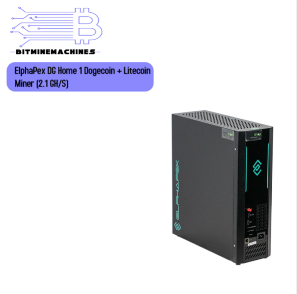 ElphaPex DG Home 1 Dogecoin + Litecoin Miner (2 1 GH/S)