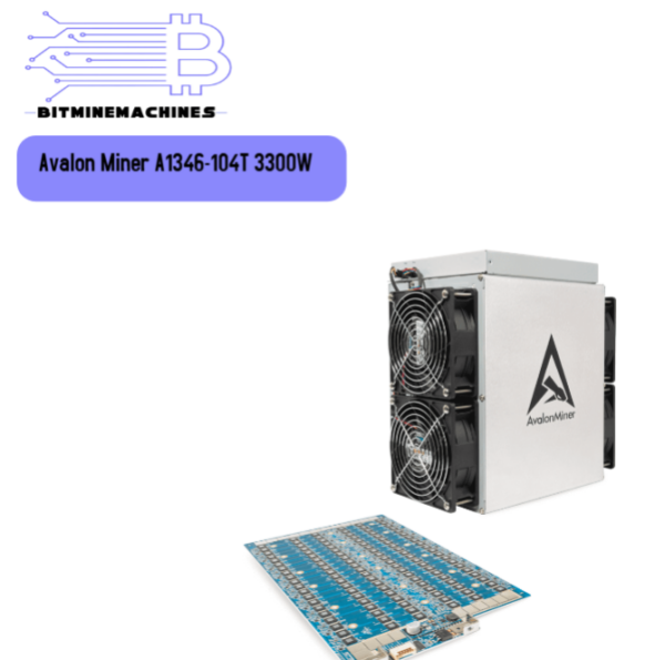 Avalon Miner A1346 104T 3300W