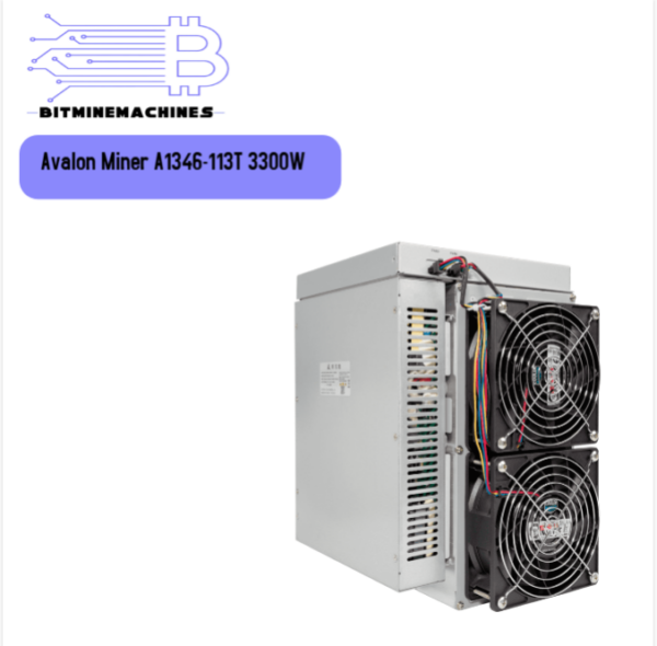 Avalon Miner A1346 113T 3300W